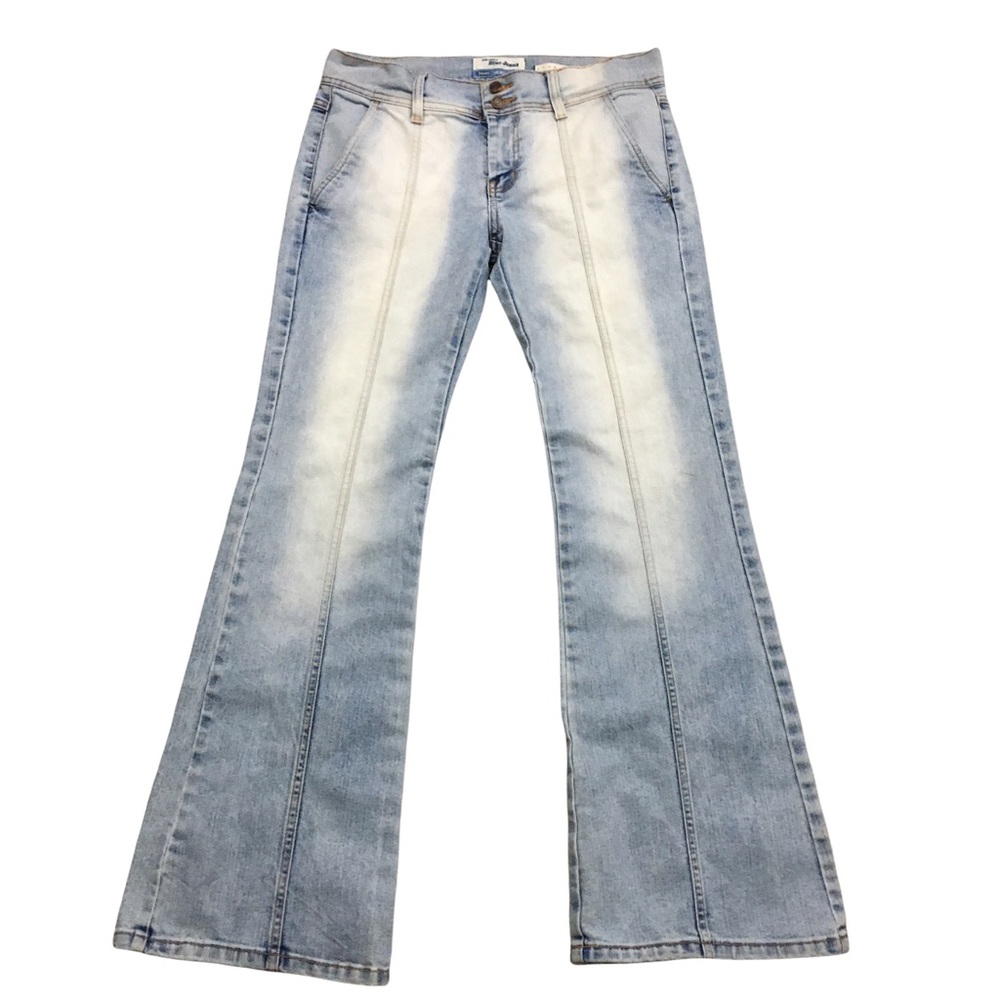 Old Navy Y2K Distressed Low Rise Flare Wide Leg Jeans Size 8
